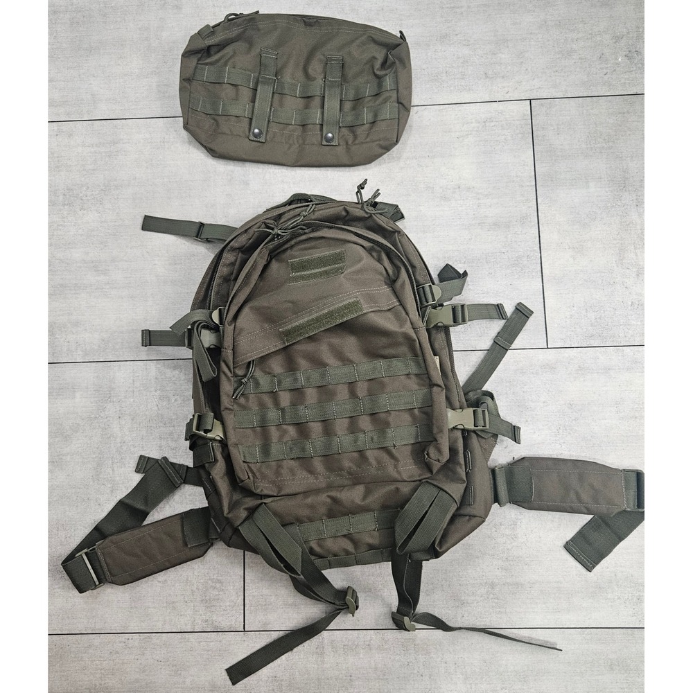 Red Rock Outdoor Gear Tactical Backpack with MOLLE Pouch Olive Drab Green
